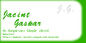 jacint gaspar business card